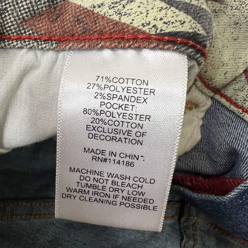 3/$25 Frye‎ And Co Denim Skirt Womens Size 10/30 Blue Raw Hem Stretch - Picture 4 of 6